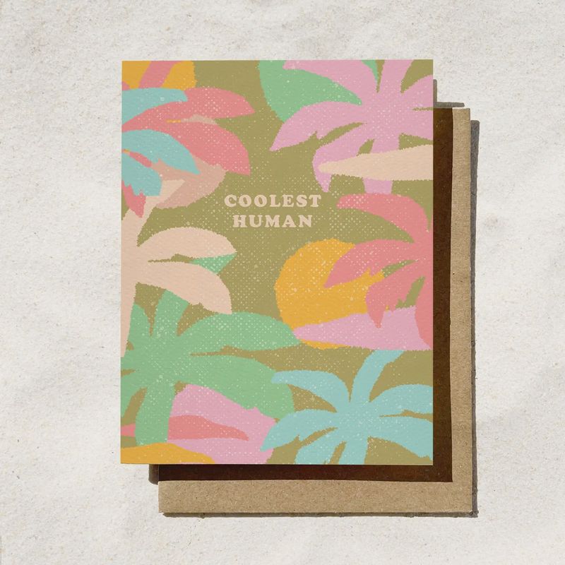 Coolest Human Birthday Card | Fall Card | Tropical Vibes