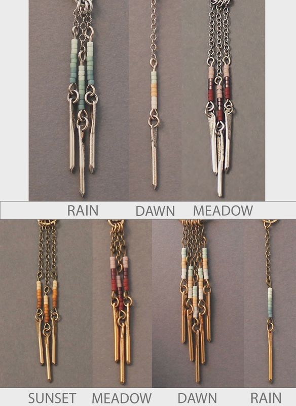Sun Earrings with Beads