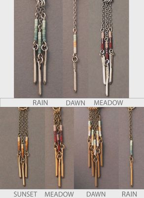 Sun Earrings with Beads