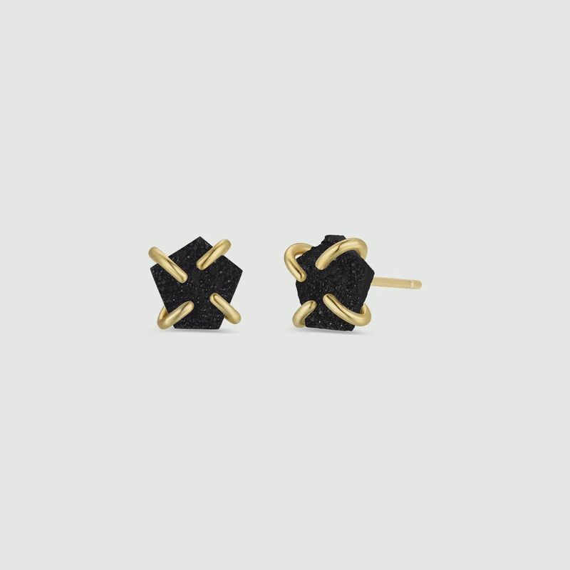 Druzy Prong Earring