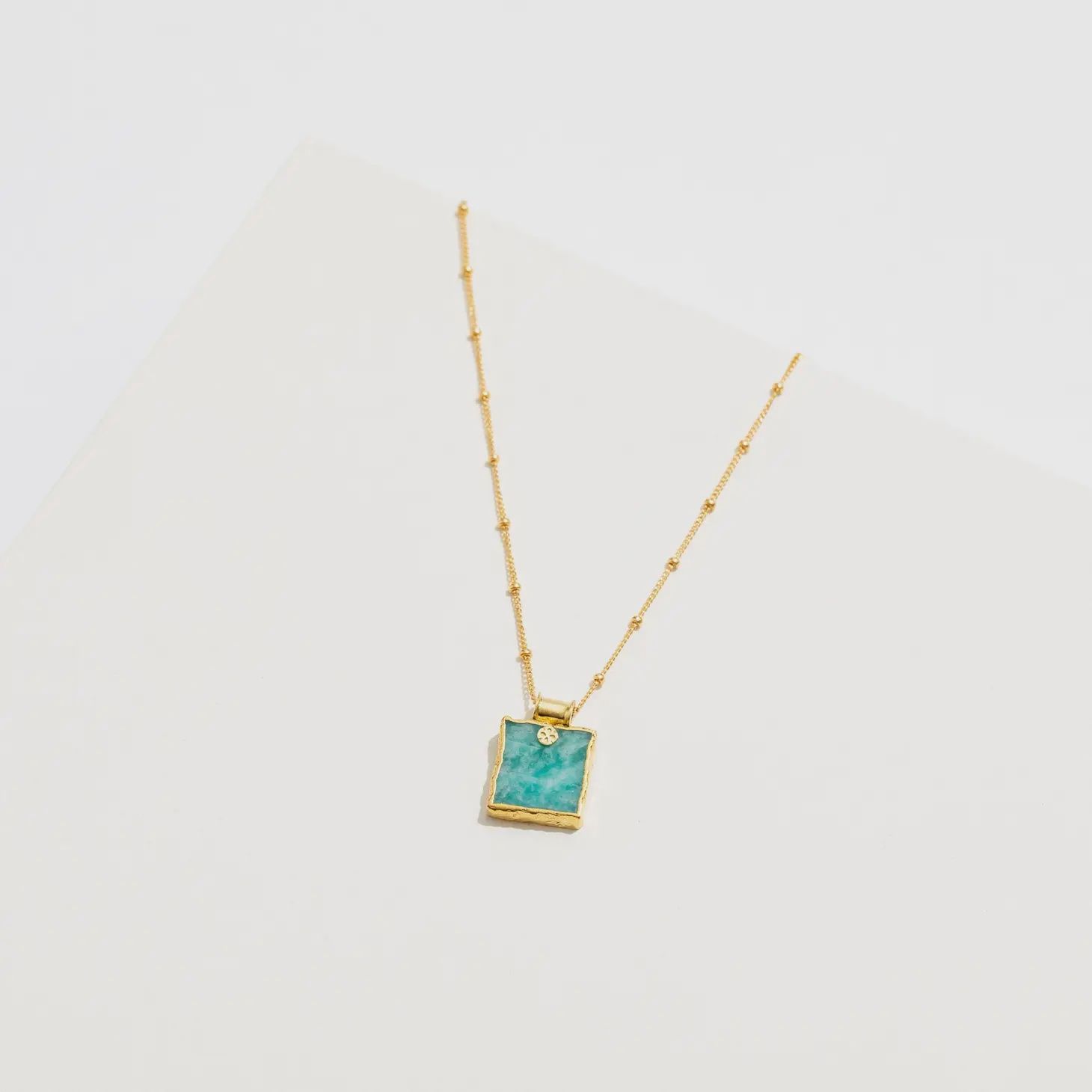 Beatriz Necklace, Gemstone: Amazonite