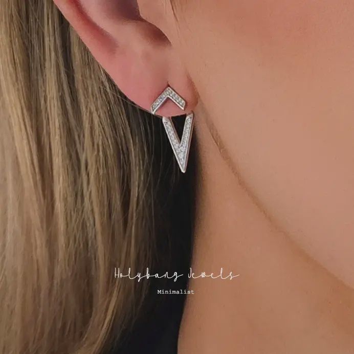 Chevron Ear Jackets - E-S1074