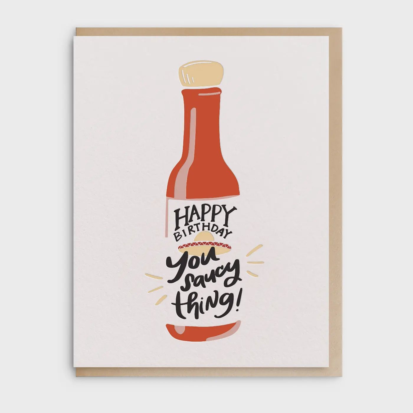 Saucy Thing - Letterpress Birthday Greeting Card
