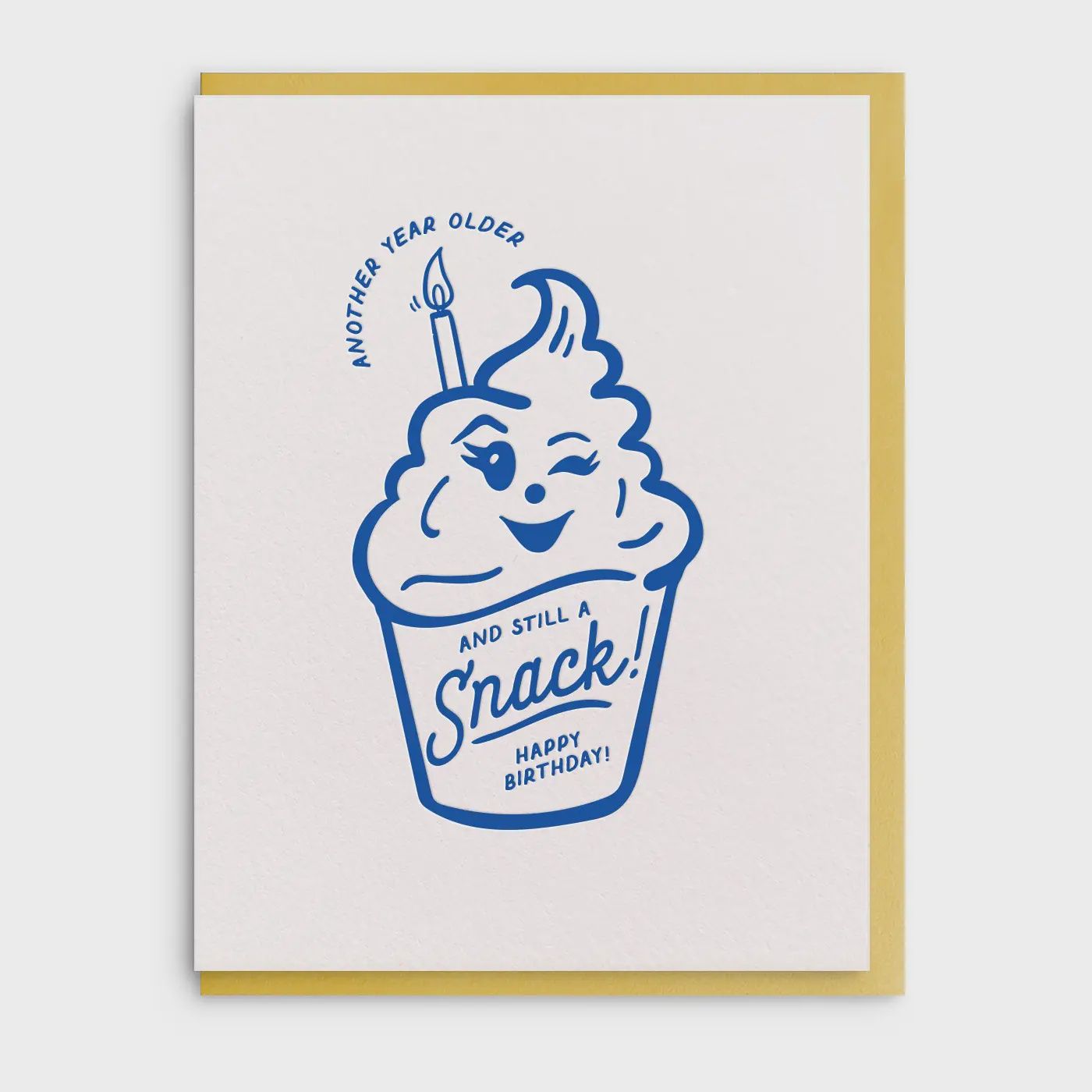 Snack - Letterpress Birthday Greeting Card