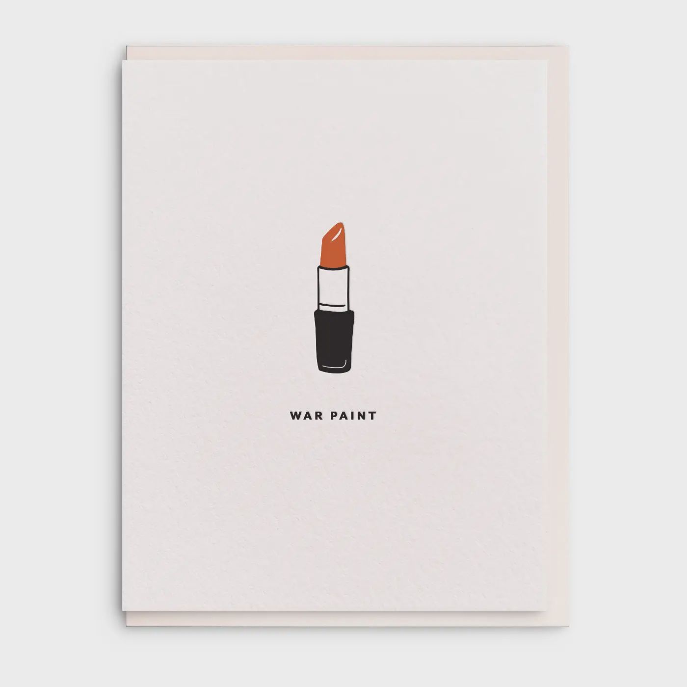 War Paint - Letterpress Greeting Card