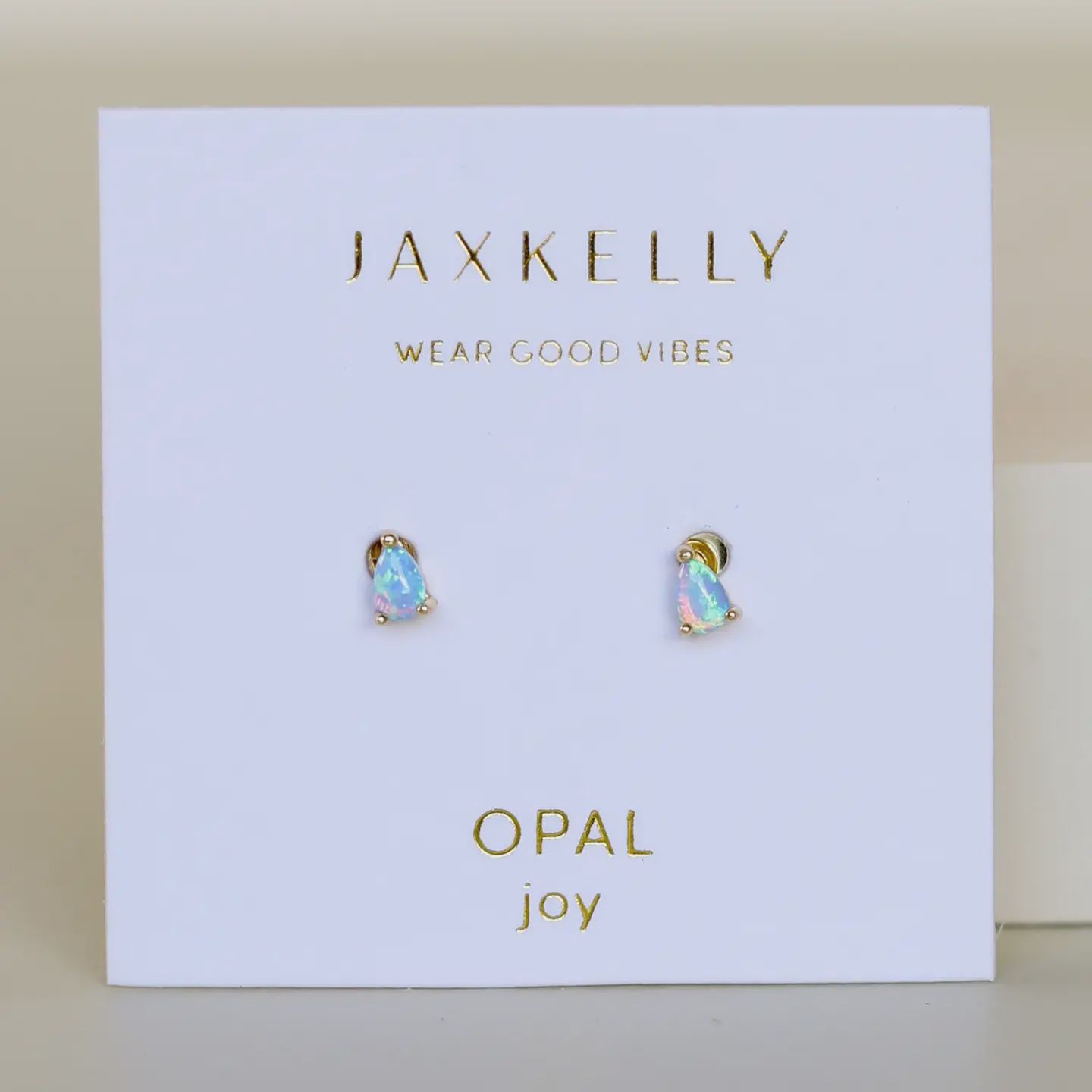 Teardrop - Fire Opal - Gold Earrings