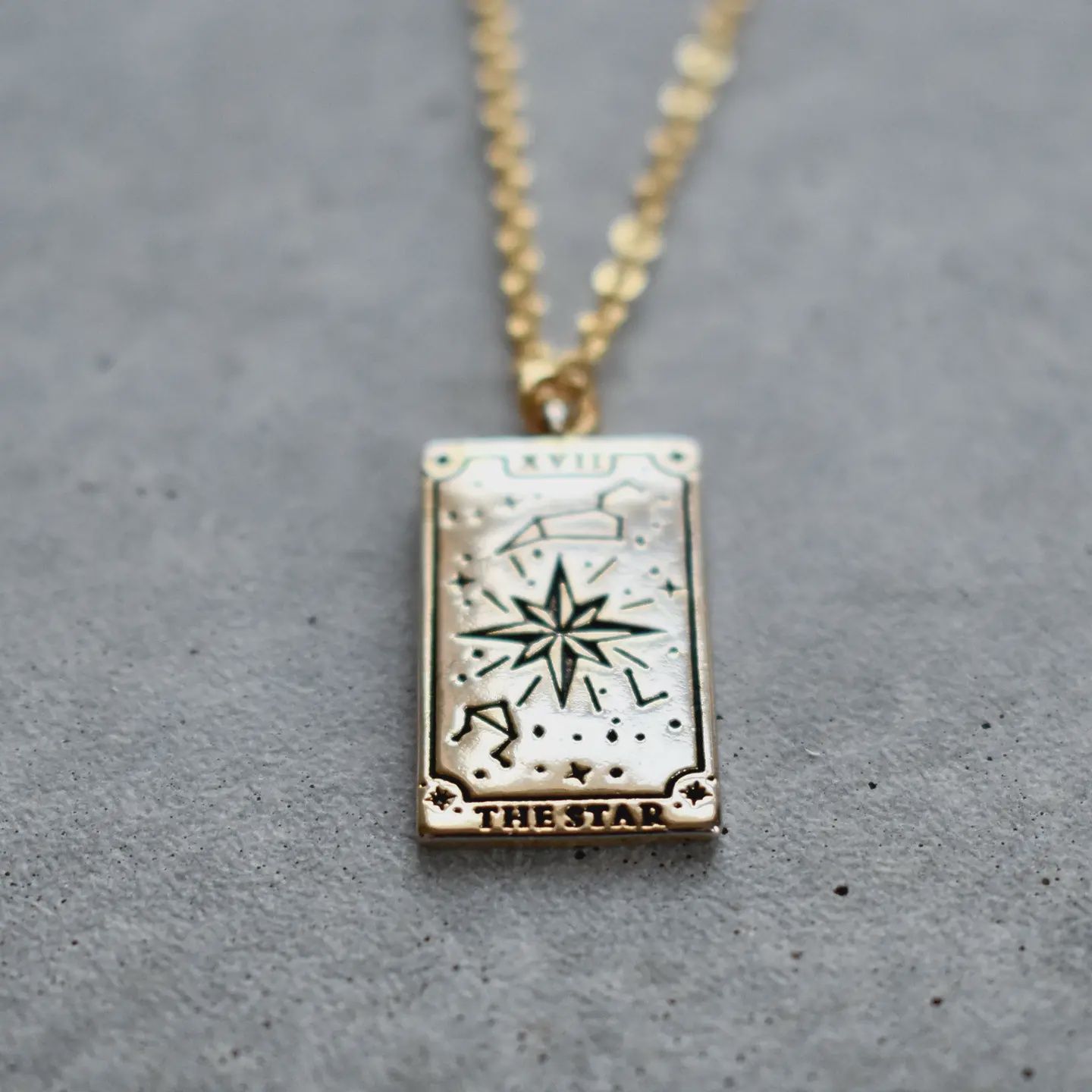 Tarot Card Necklace - the Star