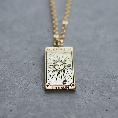 Tarot Card Necklace - the Sun