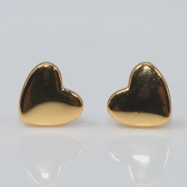 Metal Heart Studs