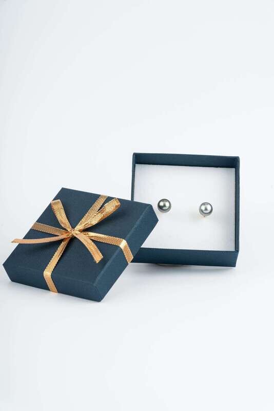 ​10mm Tahitian Pearl, 18k Gold Earring