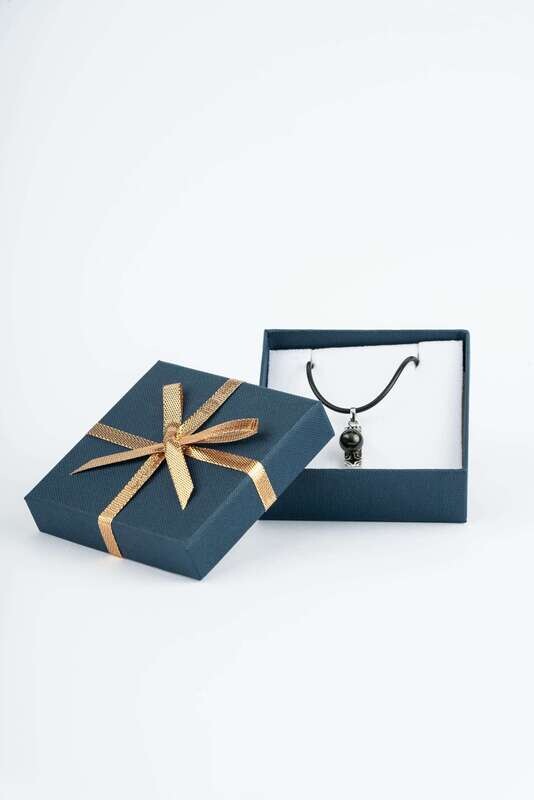 ​Engraved Sterling Silver Pendant  Tahitian Black Pearl