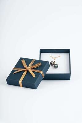 You & Me, 18K Gold Pendant, 9K Gold Chain