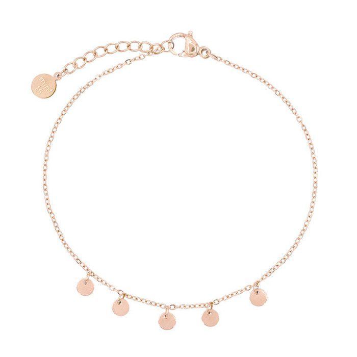 Kleine munten armband - ROSÉ GOUD