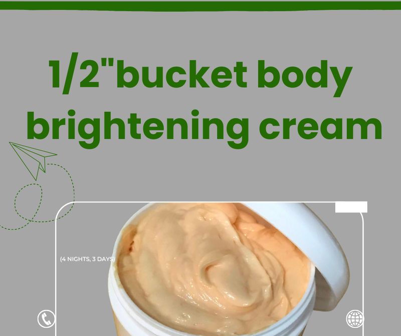 1/2  BUCKET BRIGHTENING BODY CREAM   (64. OZ)