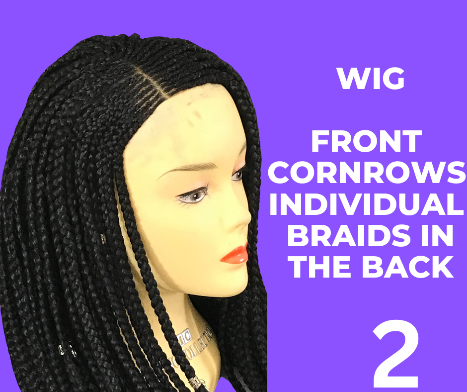 Wig Small Medium cornrows lace frontal HD 