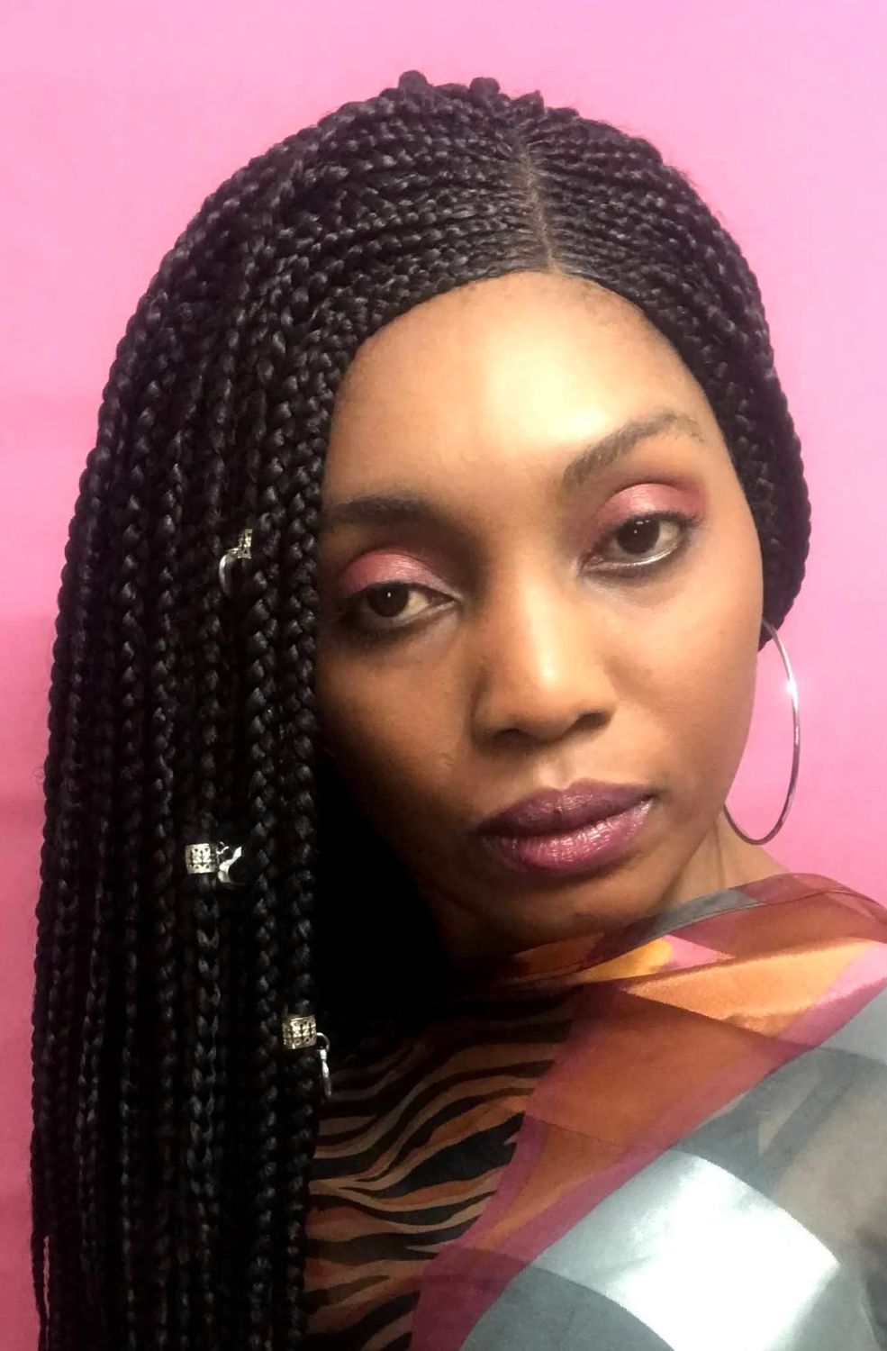 Wig Small Medium cornrows lace frontal HD 