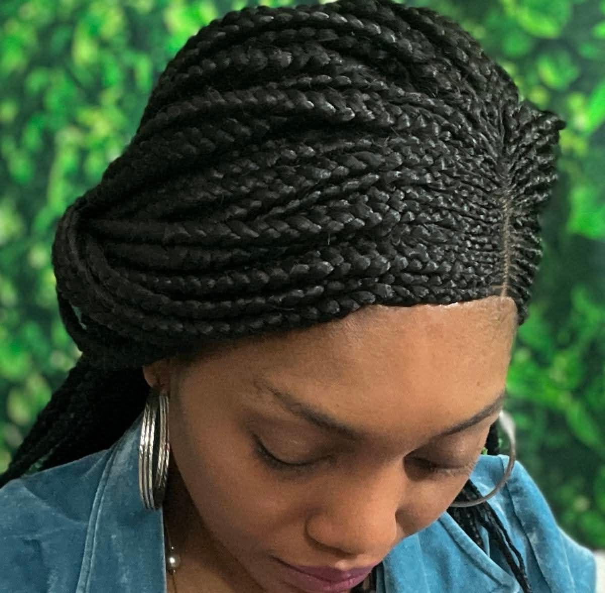 Wig Small Medium cornrows lace frontal HD 