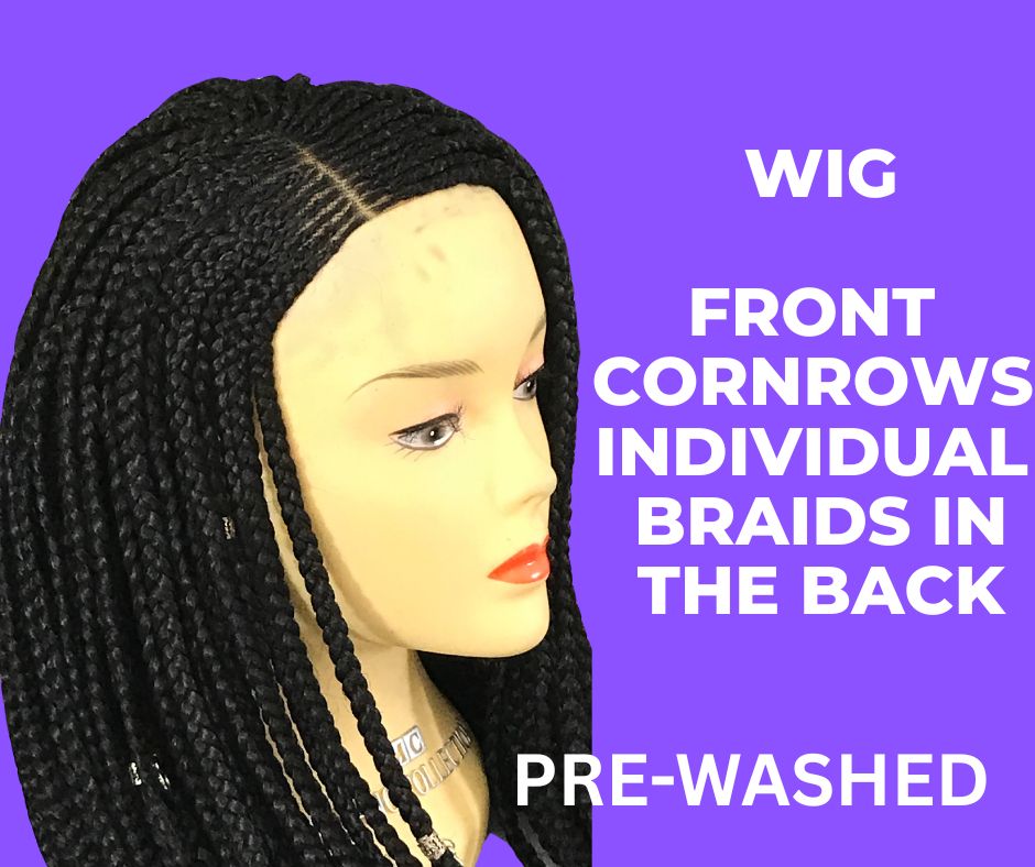 Wig Small Medium cornrows lace frontal HD