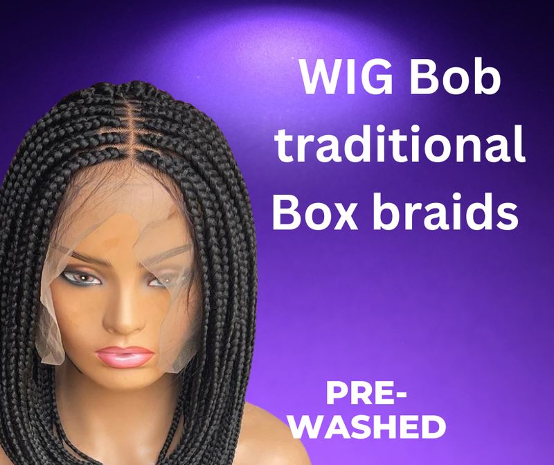 Wig BoB Braids lace frontal HD 13*5