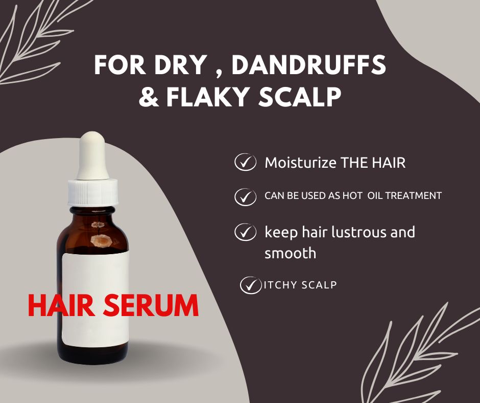 Hair serum For extra dry ,Flaky, itchy scalp  2.oz