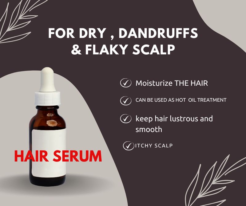 Hair serum For extra dry ,Flaky, itchy scalp  2.oz