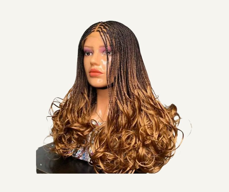 Wig French Braids lace frontal HD 13*5