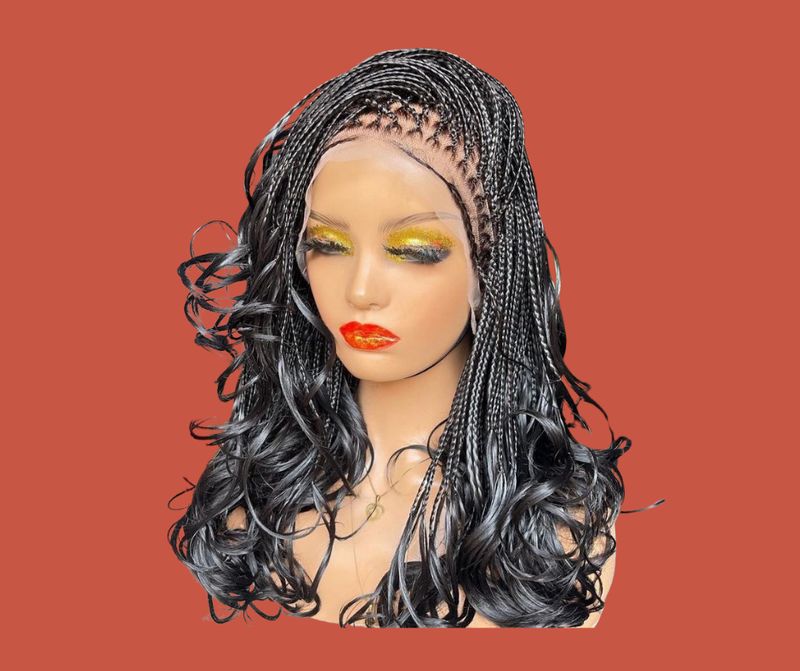 Wig French Braids lace frontal HD 13*5