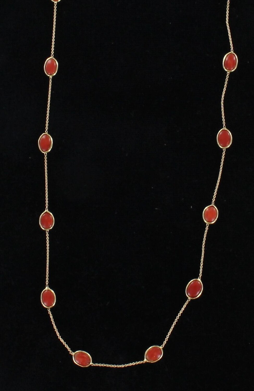 18KT CORAL NECKLACE