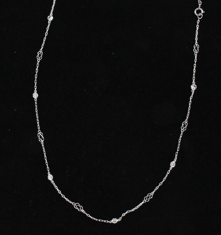 PLATINUM .86 CT TW DIAMOND BY THE YARD CHAIN PLATINUM .86 CT TW DIAMOND BY THE YARD CHAIN