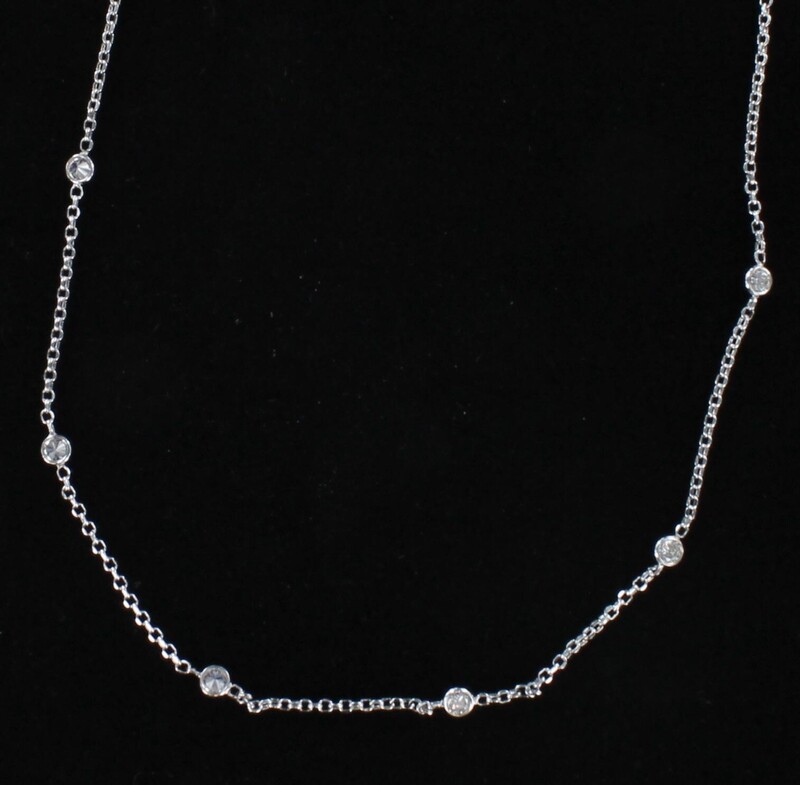 14KTW 1.04 CT TW DIAMOND BY THE YARD CHAIN 14KTW 1.04 CT TW DIAMOND BY THE YARD CHAIN