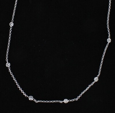 14KTW 1.04 CT TW DIAMOND BY THE YARD CHAIN 14KTW 1.04 CT TW DIAMOND BY THE YARD CHAIN