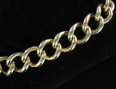 9KT YELLOW GOLD LINK BRACELET, 59.2 GRAMS 9KT YELLOW GOLD LINK BRACELET, 59.2 GRAMS