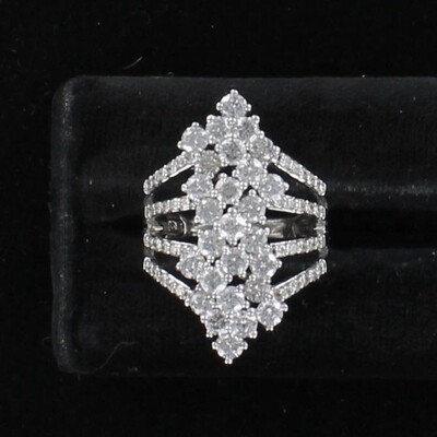14KTW 3.0 CT TW ROUND BRILLIANT DIAMOND RING 14KTW 3.0 CT TW ROUND BRILLIANT DIAMOND RING