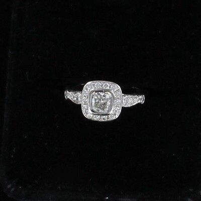 PLATINUM 1.20 CT TW DIAMOND ENGAGEMENT RING PLATINUM 1.20 CT TW DIAMOND ENGAGEMENT RING