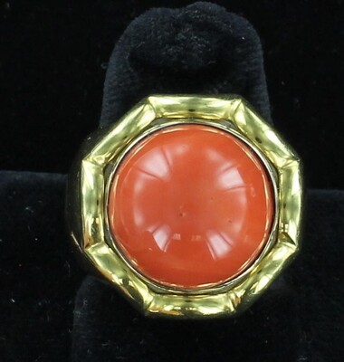 18KTY CORAL RING