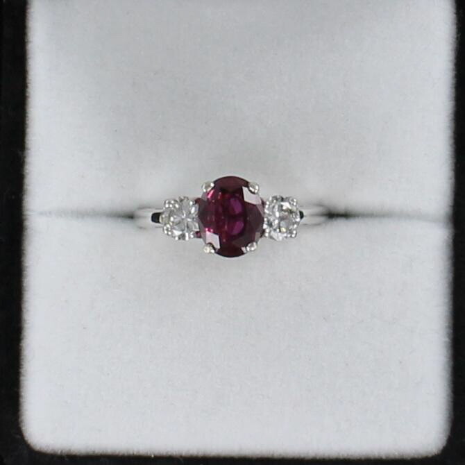 14KTW 2.0 CT RUBY AND DIAMOND RING