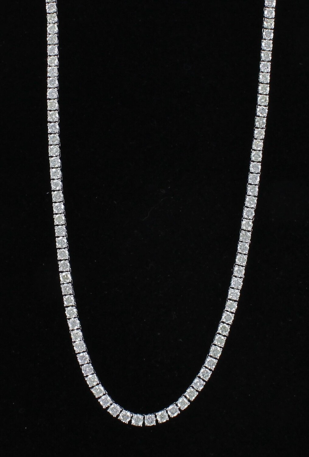 14KTW 20.56 CT TW ROUND BRILLIANT DIAMOND NECKLACE