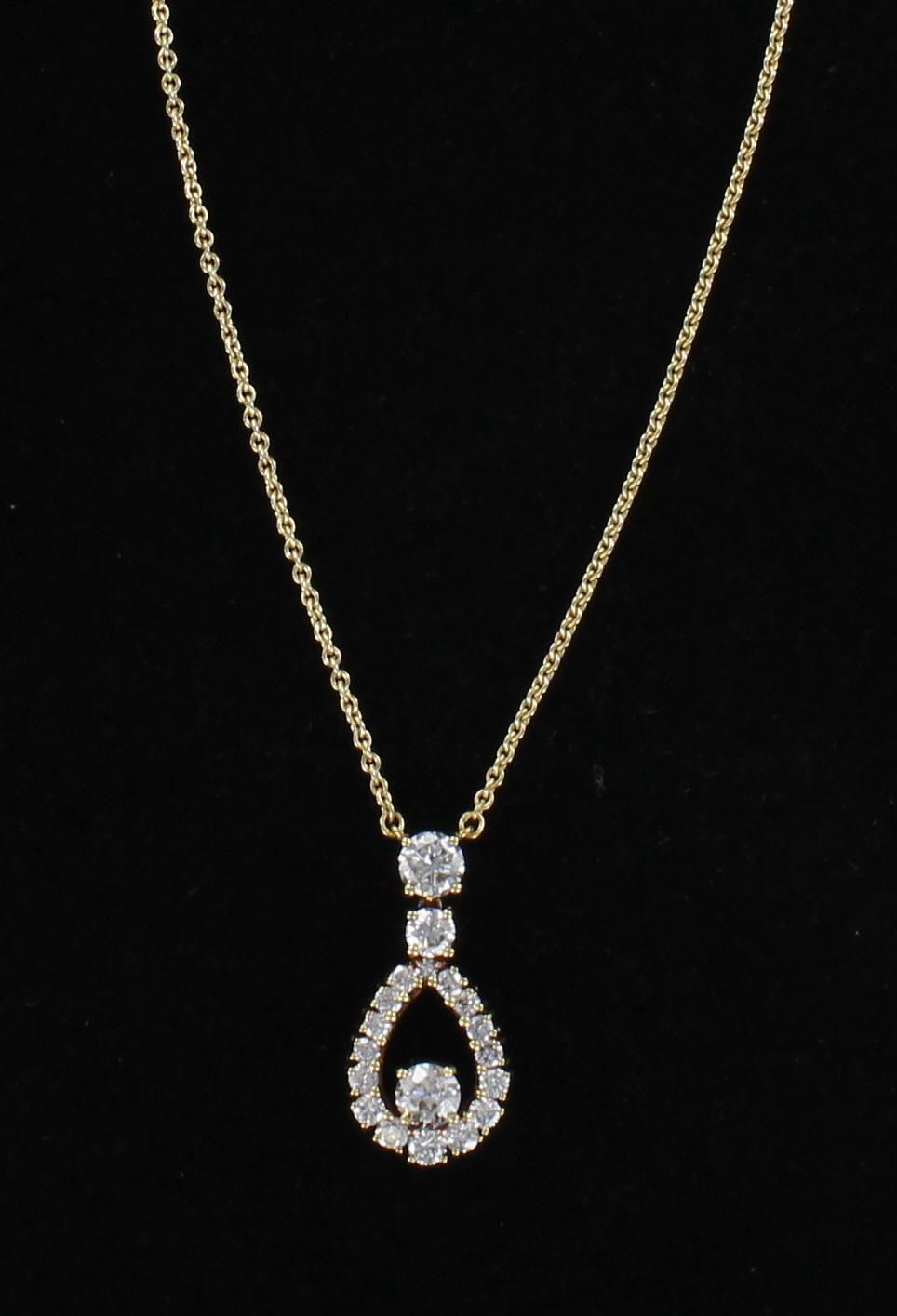 18KTY 2.0 CT TW DIAMOND PENDANT