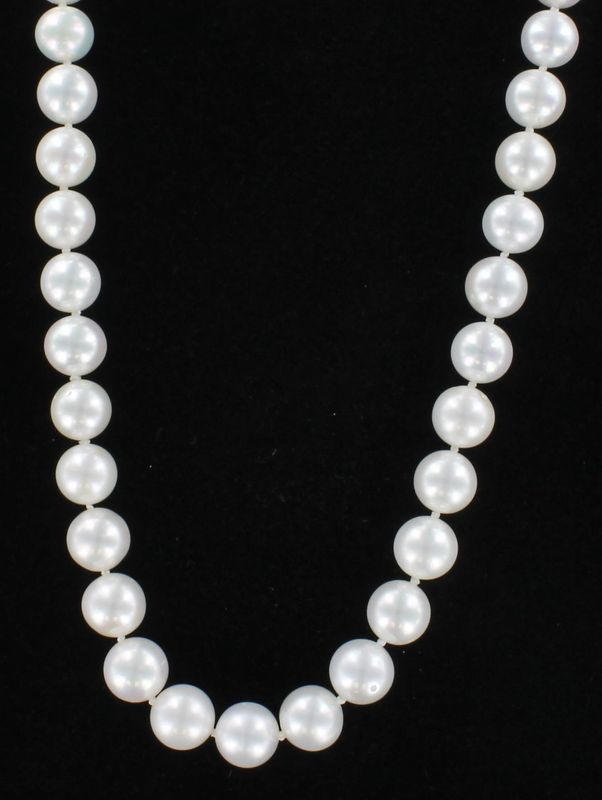 14KTY 9.5MM  PEARL NECKLACE
