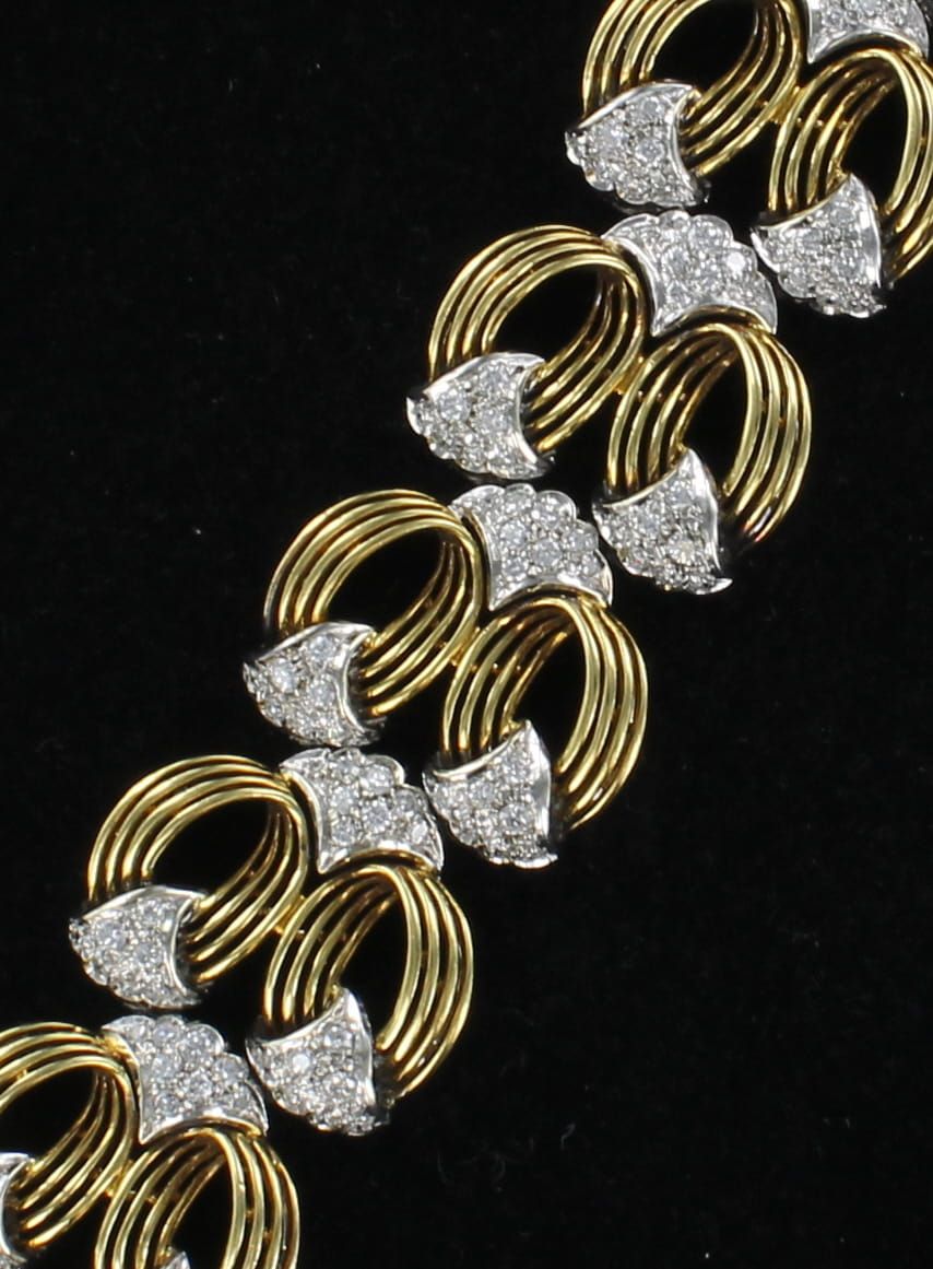 18KT/T 8.0 CT TW DIAMOND BRACELET