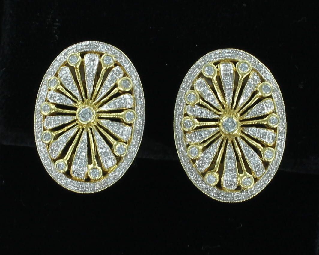 18KTY 2.0 CT TW DIAMOND EARRINGS
