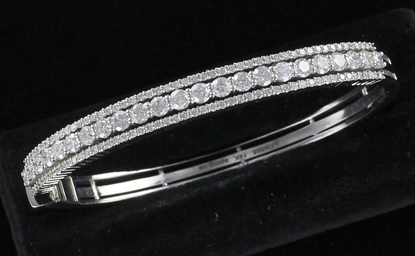 14KTW 2.10 CT TW ROUND BRILLIANT DIAMOND BRACELET