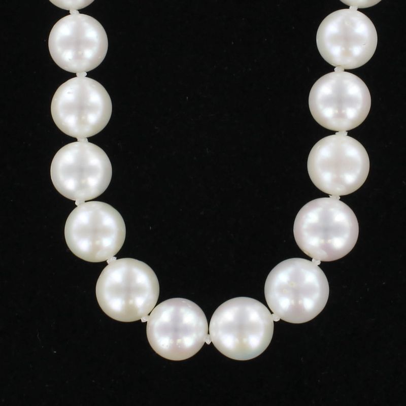 14KTY 10.0MM PEARL NECKLACE,  17 INCHES