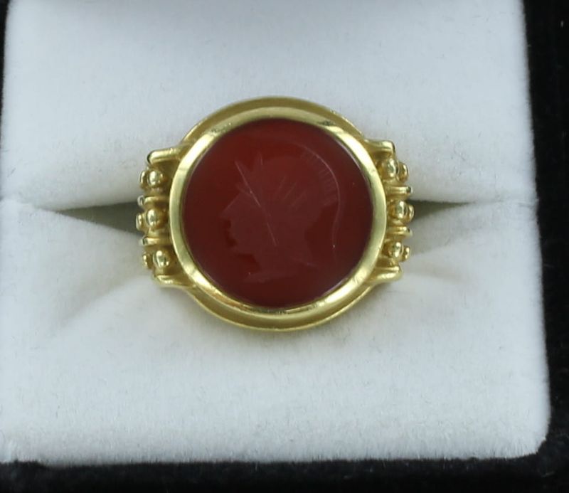 18KTY CARNELIAN RING