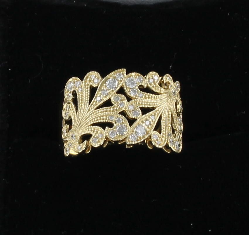 14KTY .32 CT TW ROUND DIAMOND BAND