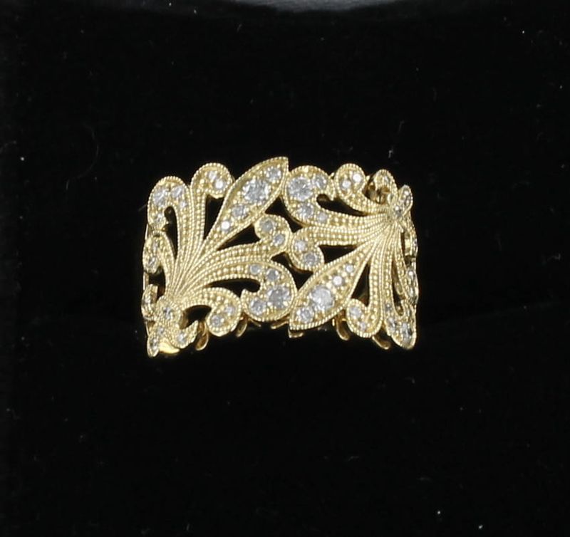 14KTY .32 CT TW ROUND DIAMOND BAND