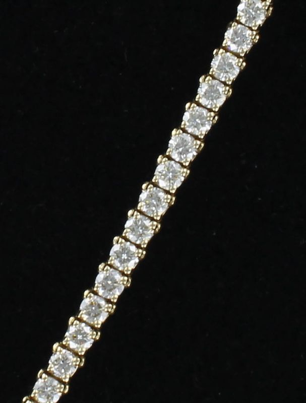 14KTY 8.89 CT TW ROUND BRILLIANT DIAMOND BRACELET