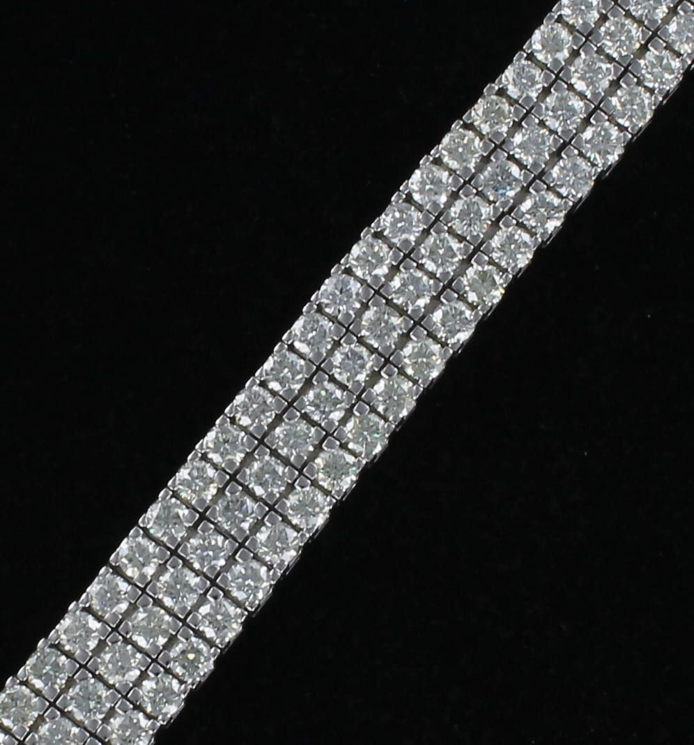 14KTW 18.61 CT TW ROUND BRILLIANT DIAMOND BRACELET