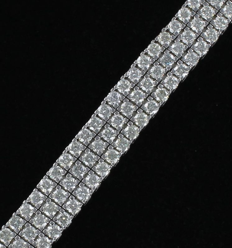 14KTW 18.61 CT TW ROUND BRILLIANT DIAMOND BRACELET