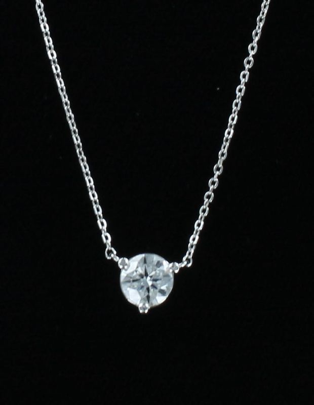 14KTW .73 CT ROUND BRILLIANT DIAMOND PENDANT